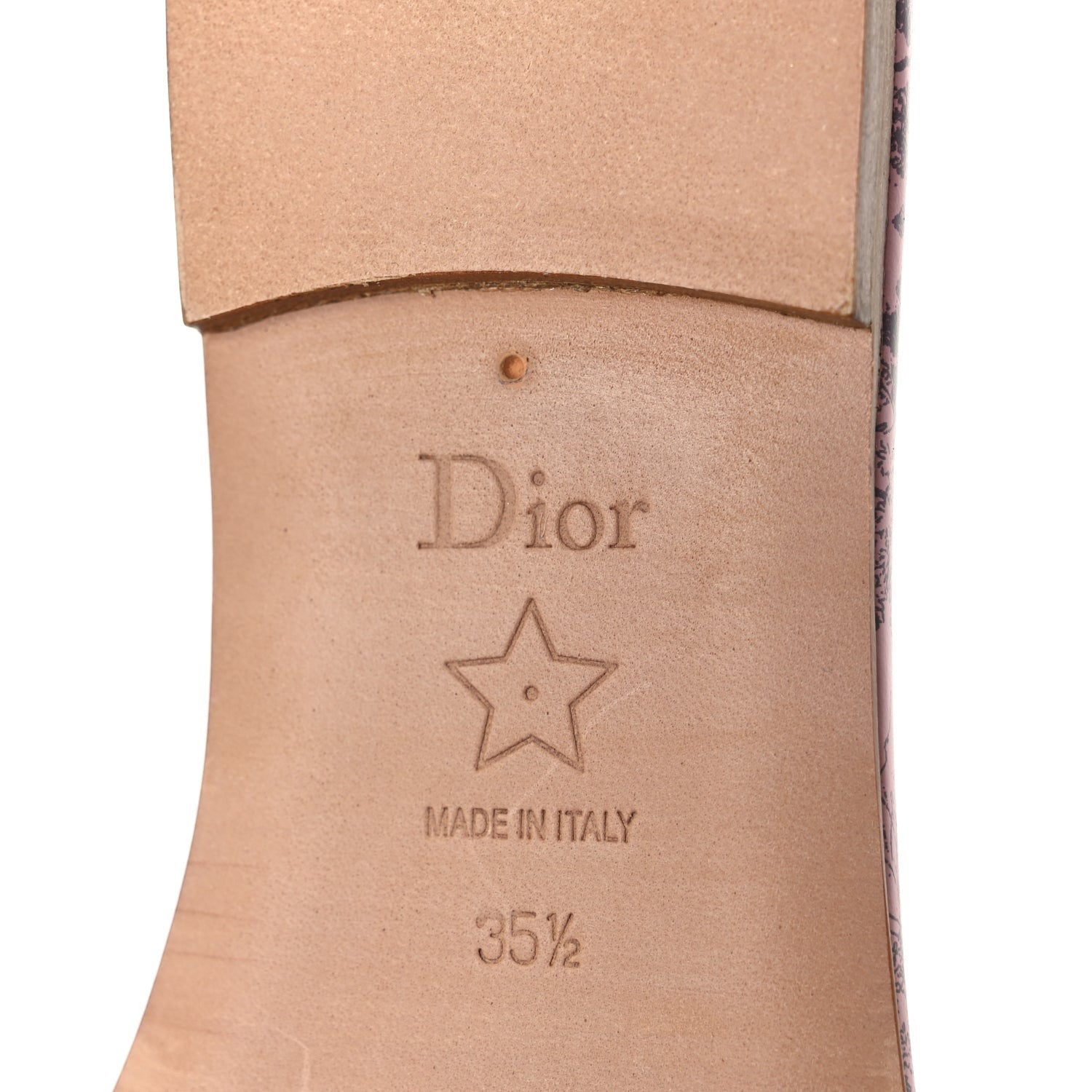 Christian Dior Canvas Toile De Jouy Embroidered Dway Flat Slide Sandals 35.5 Chateau Rose 6 of 9