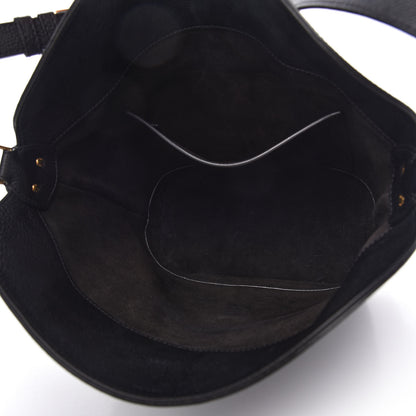 Celine Soft Grained Calfskin Medium Bucket Bag Black 5 of 9