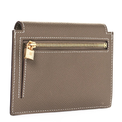 Hermes Epsom Kelly Pocket Compact Wallet Etoupe 3 of 9