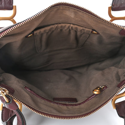 Chloe Calfskin Medium Marcie Satchel Burnt Brown 5 of 5