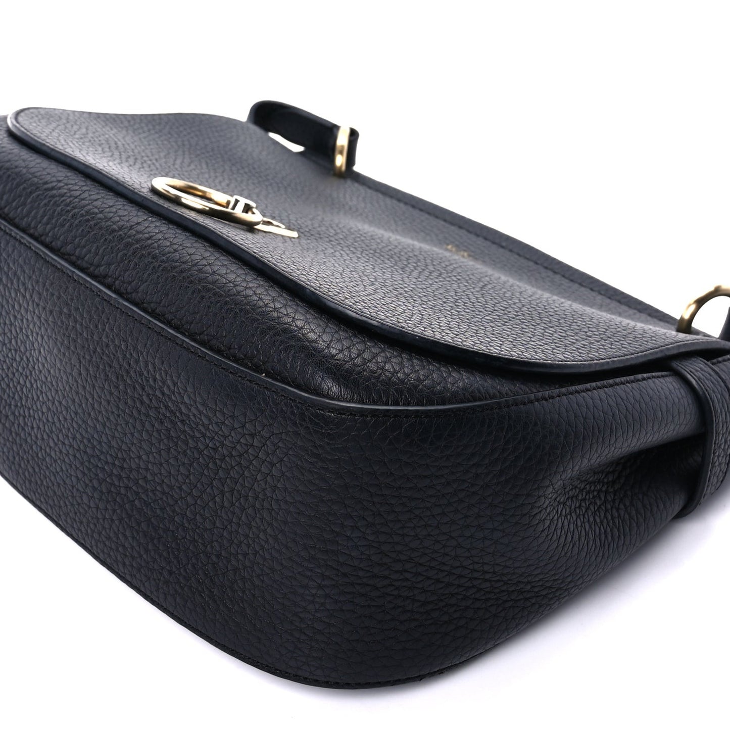 Small Classic Grain Calfskin Small Amberley Satche Black