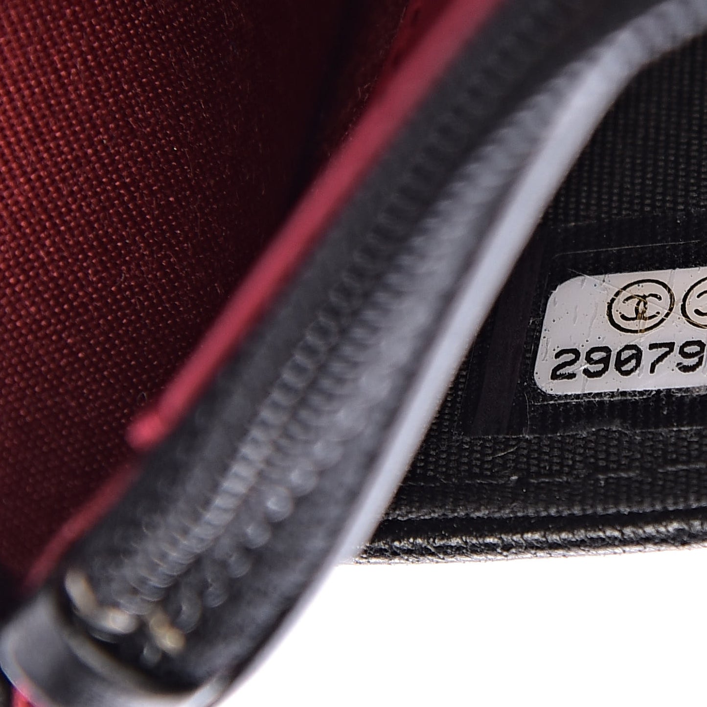 Goatskin Quilted 19 Wallet On Chain WOC Black