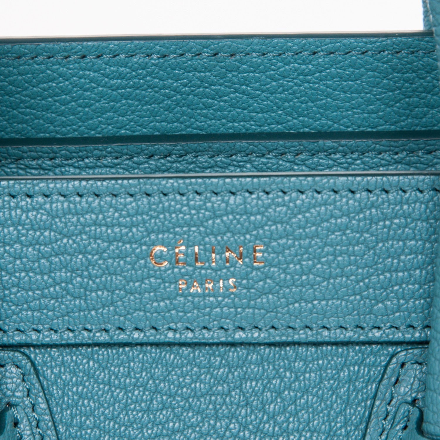 Celine Goatskin Nano Luggage Antarctic 6 of 8