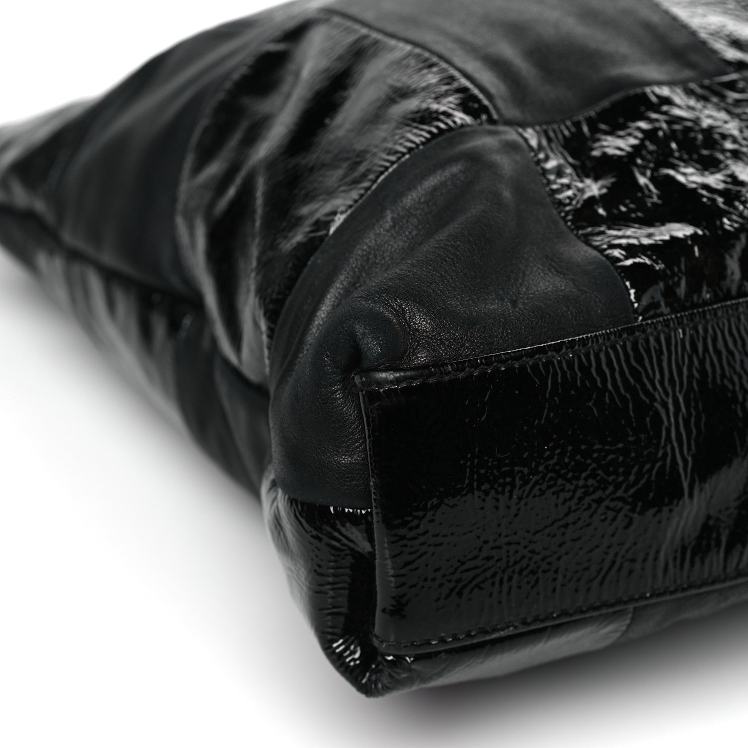 Chanel Patent Patchwork Large Brooklyn Tote Black 8 of 9