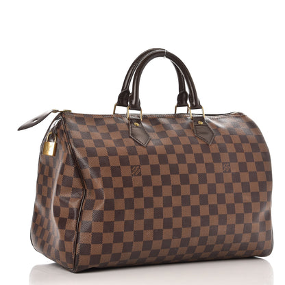 Louis Vuitton Damier Ebene Speedy 35 3 of 15