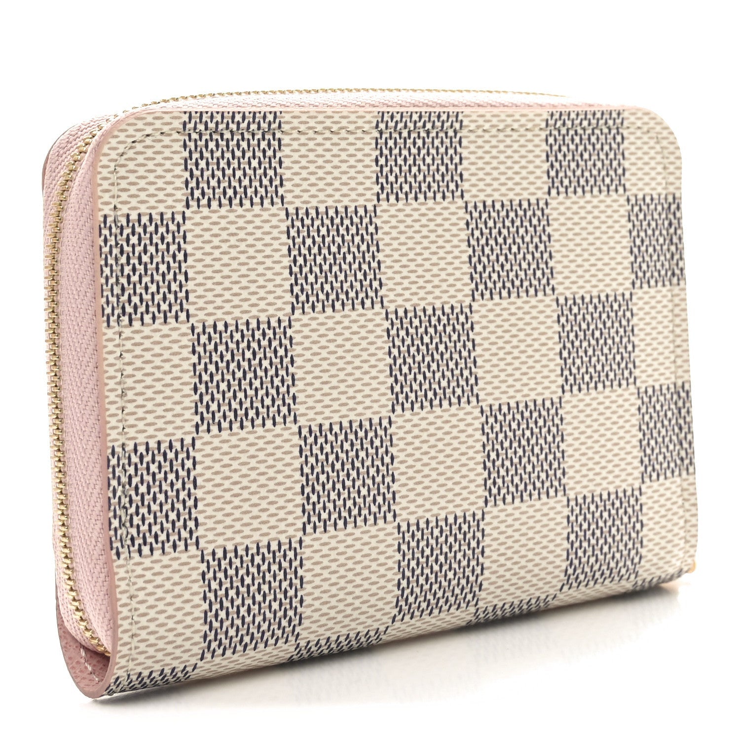Louis Vuitton Damier Azur Zippy Coin Purse Rose Ballerine 3 of 7