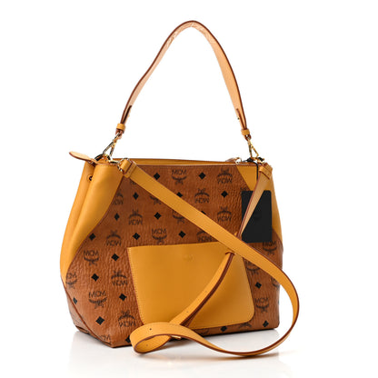 MCM Visetos Medium Klara Hobo Cognac Yellow 2 of 4
