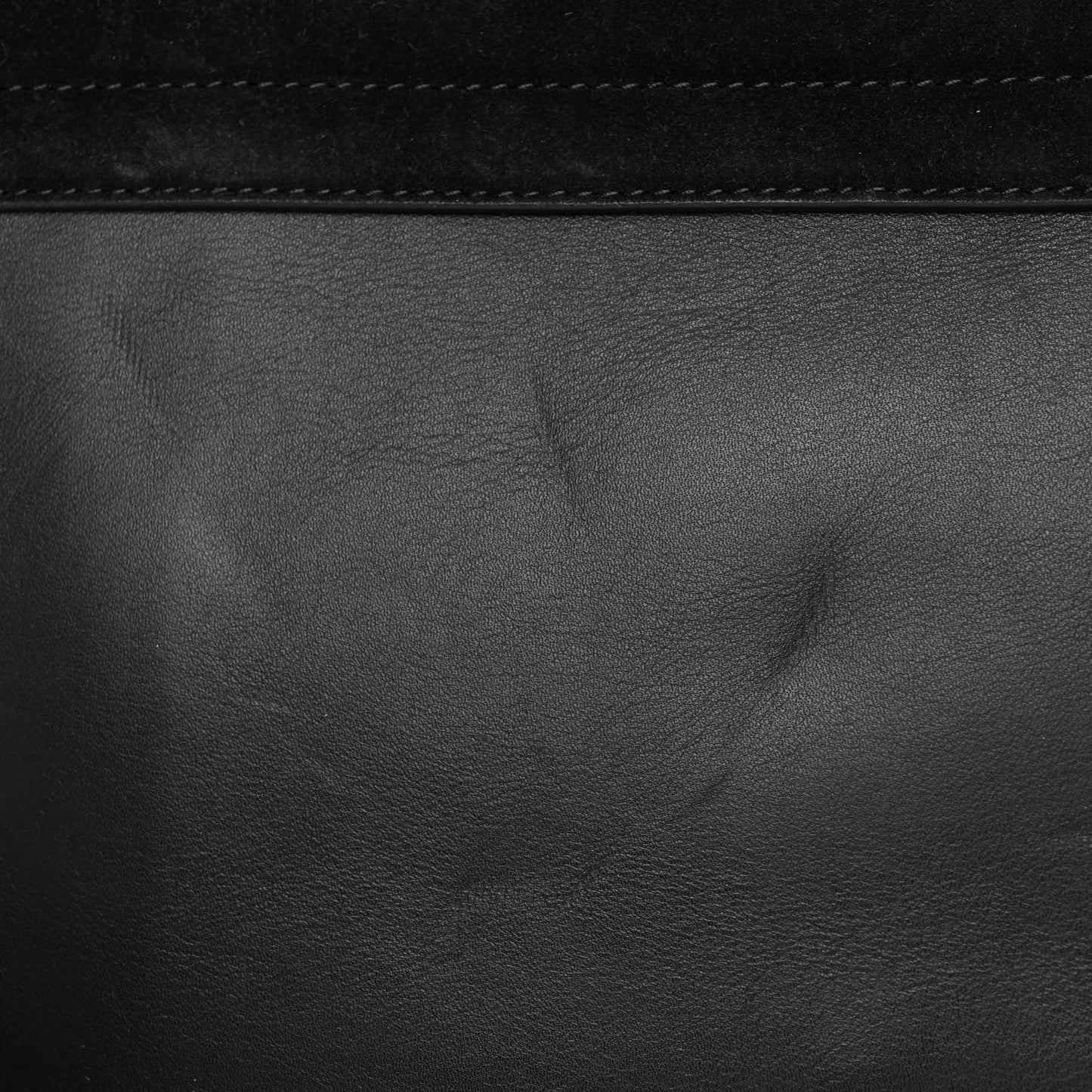 Suede Calfskin Medium Faye Shoulder Bag Black