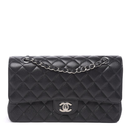 Chanel Caviar Quilted Medium Double Flap Black 1 of 13