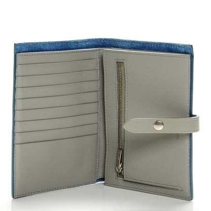 Celine Calfskin Medium Multifunction Strap Wallet Washed Blue 5 of 6
