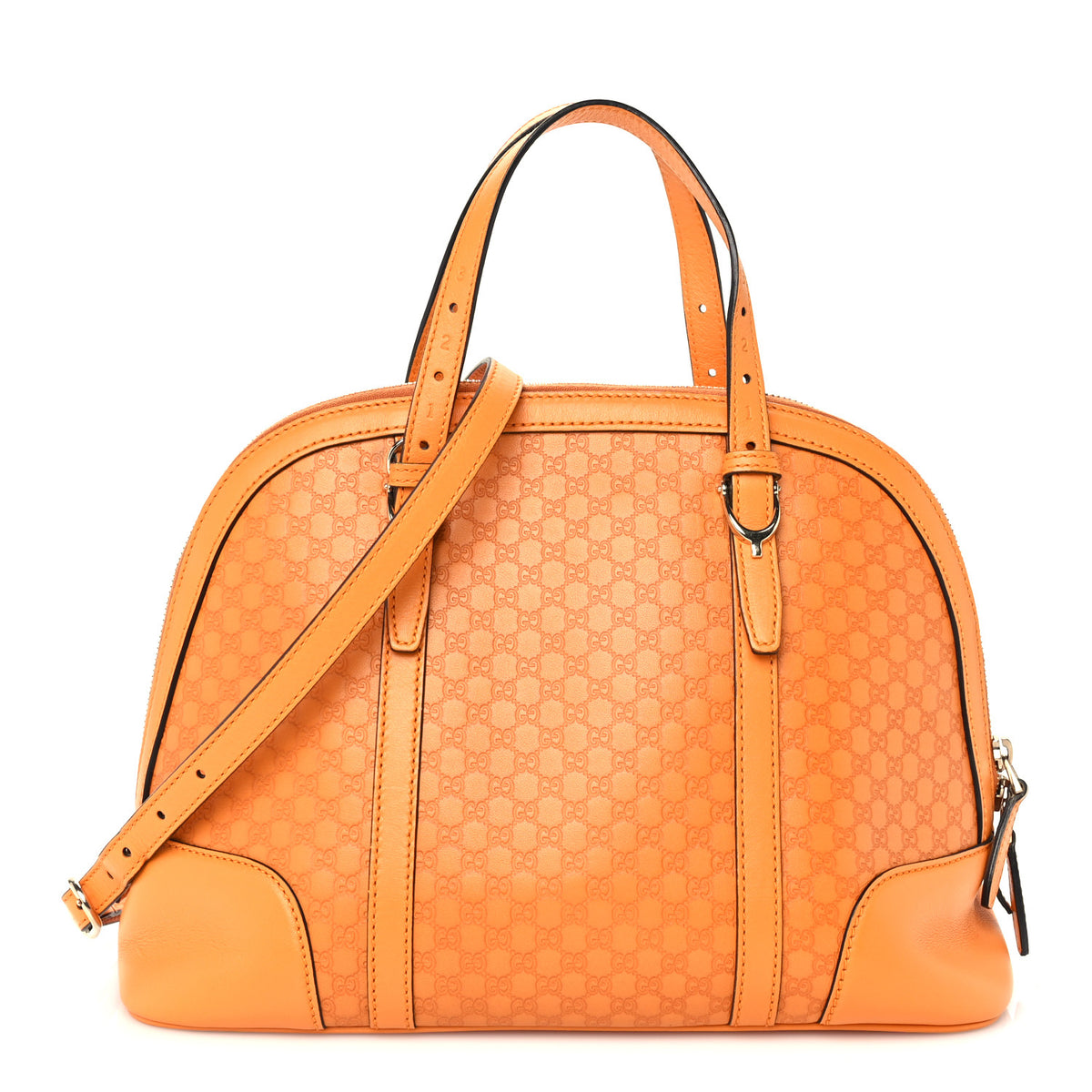 Microguccissima Small Nice Top Handle Dome Bag Orange