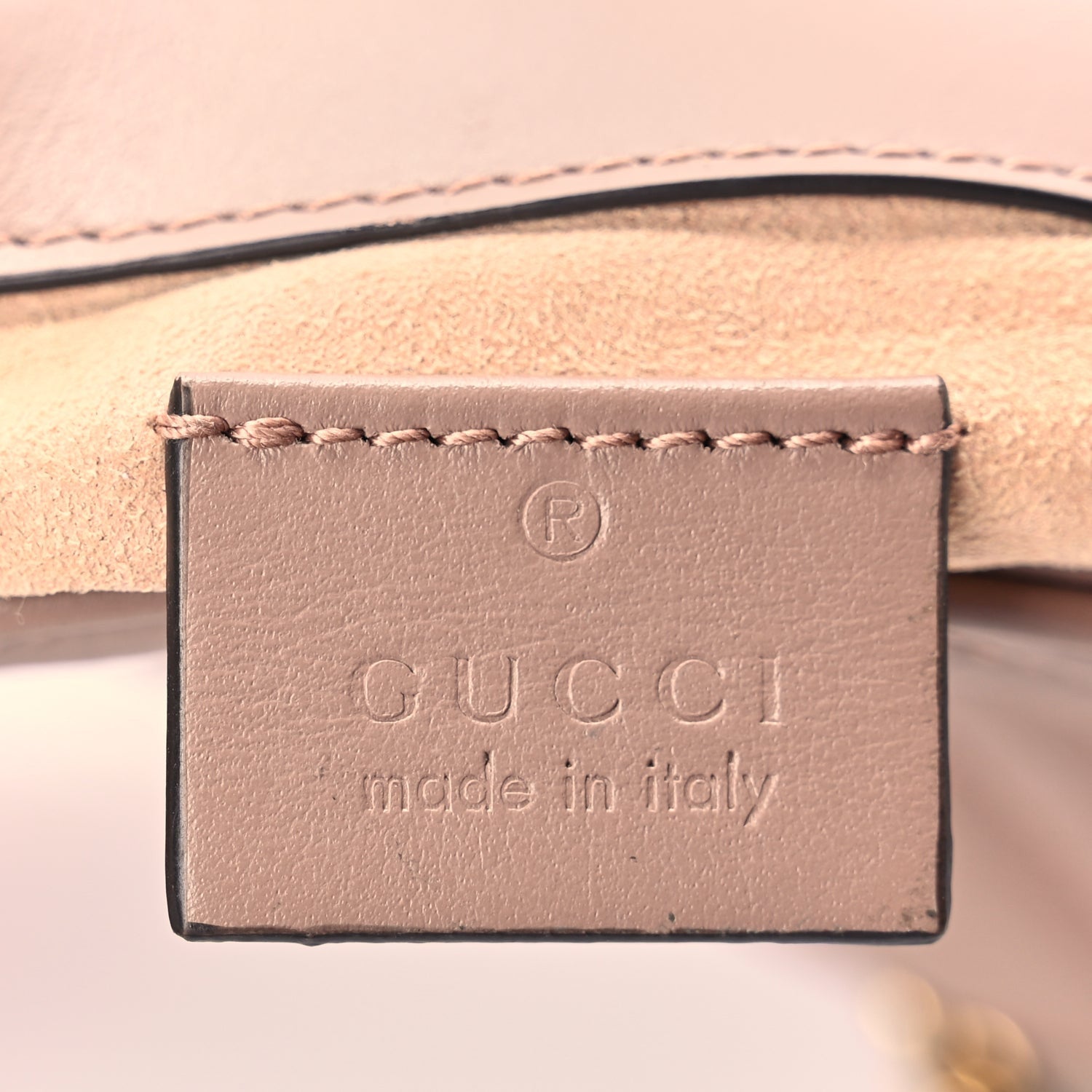 Gucci Calfskin Matelasse Super Mini GG Marmont Shoulder Bag Porcelain Rose 5 of 10