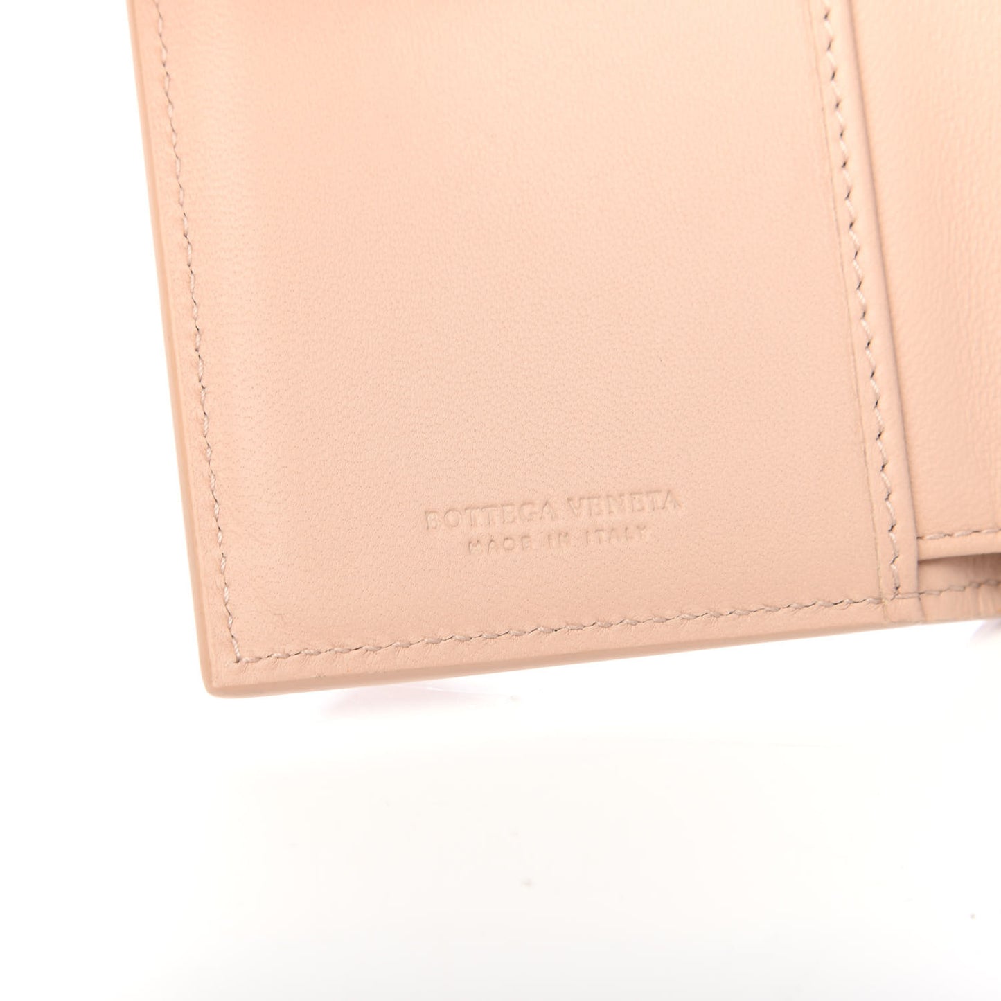 Nappa Intrecciato French Flap Wallet Flamingo