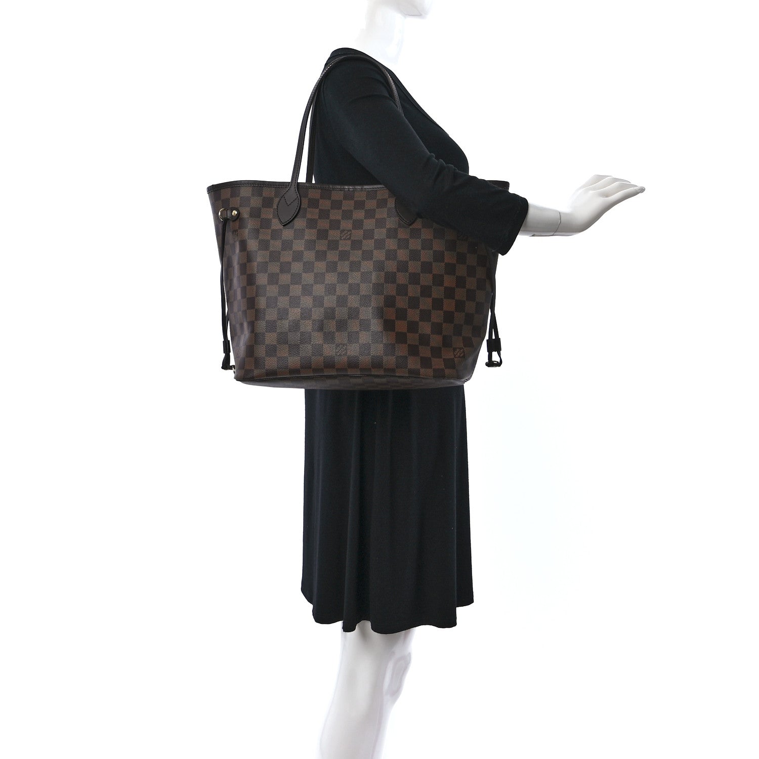 Louis Vuitton Damier Ebene Neverfull MM 2 of 9