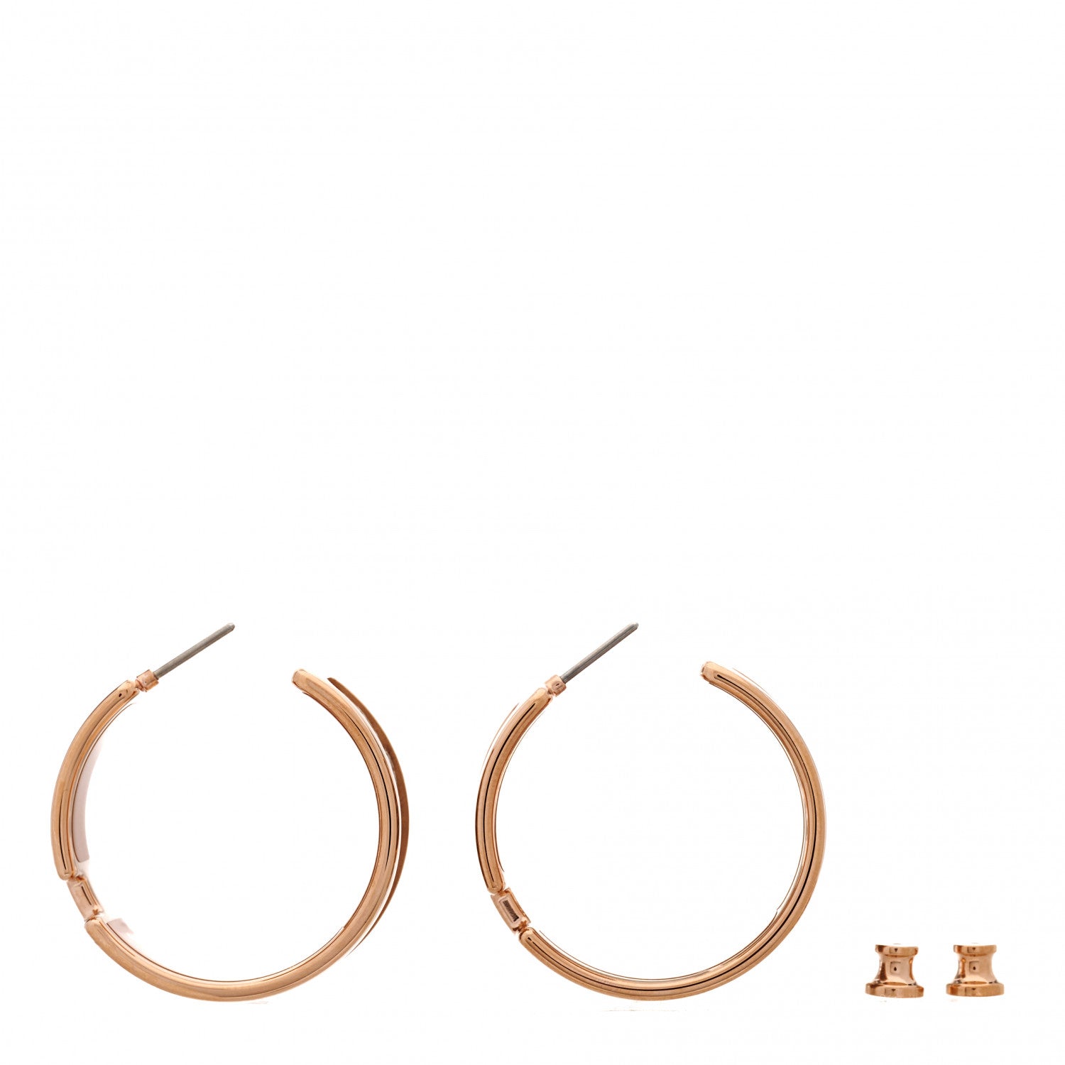 Hermes Lizard Olympe Earrings Ficelle 3 of 5