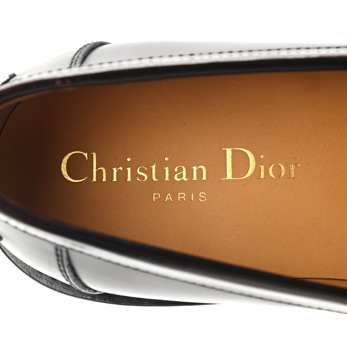 Shaded Calfskin Dior Code 15mm Loafers 37 Deep Amaranth