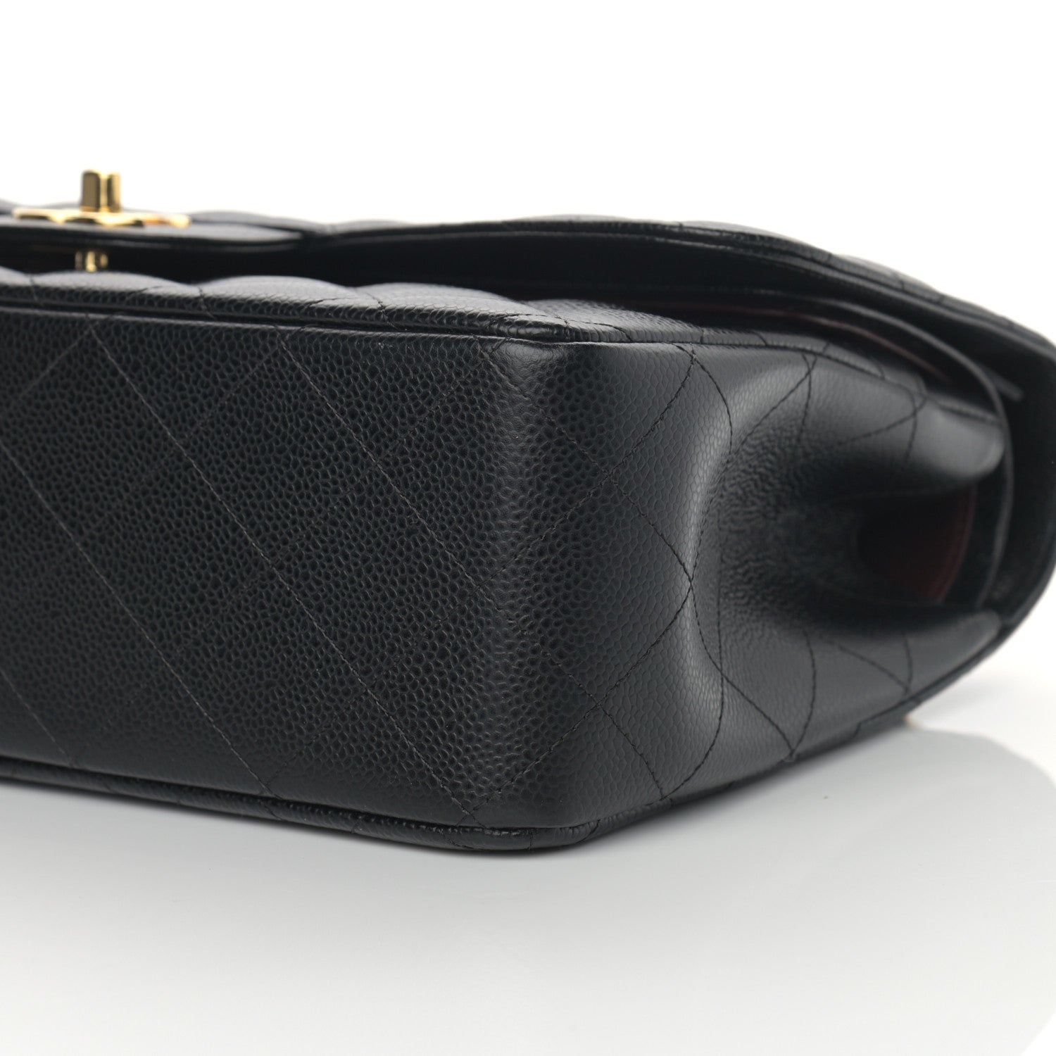 Chanel Caviar Quilted Jumbo Double Flap Black 6 of 12