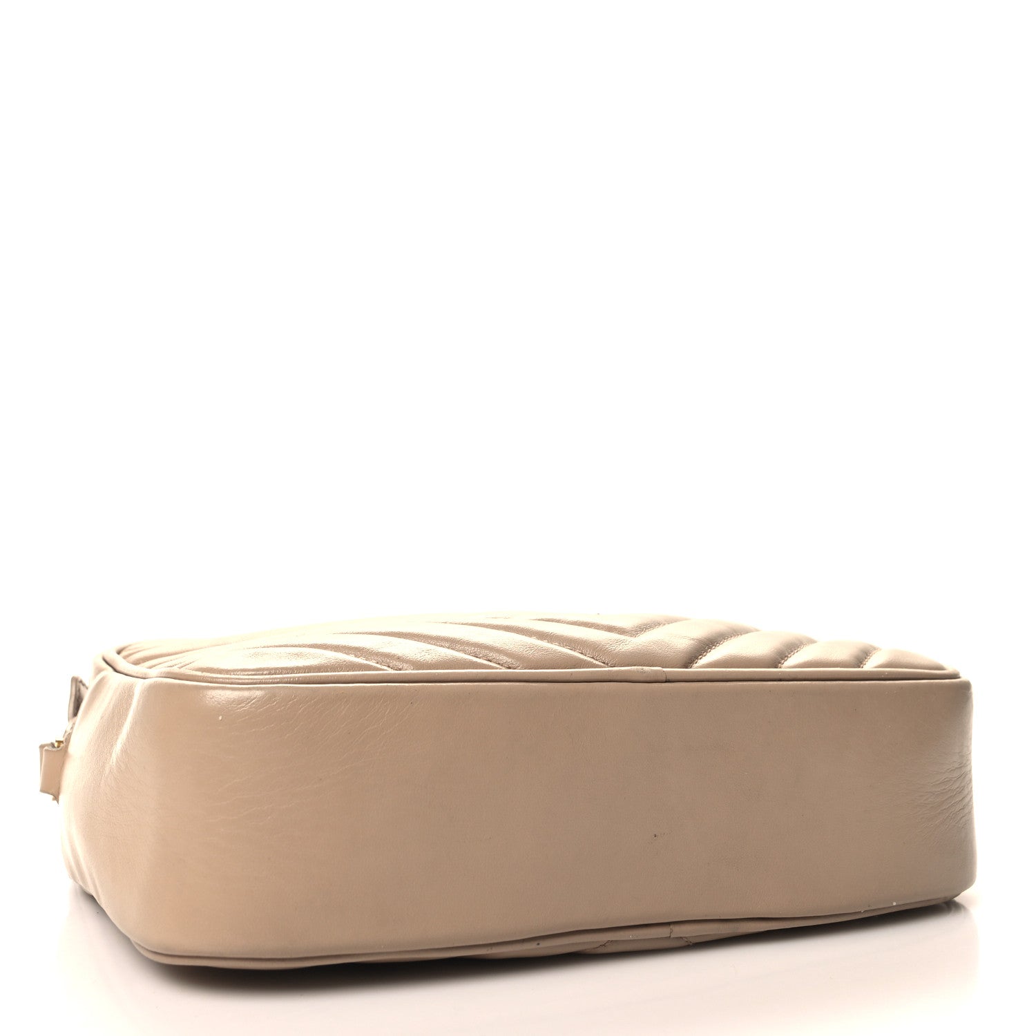 Saint Laurent Calfskin Matelasse Monogram Lou Camera Bag Dark Beige 4 of 13