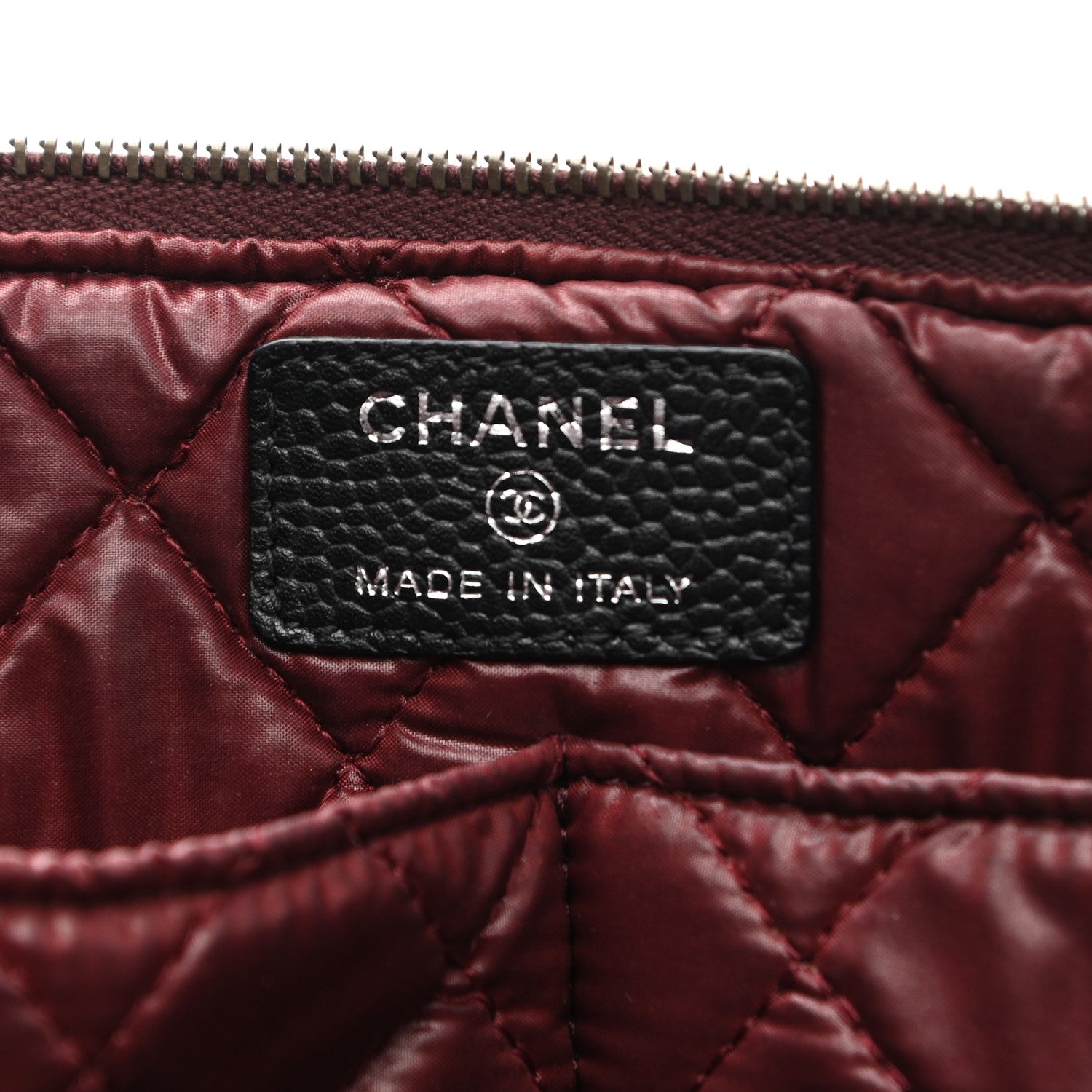 Chanel Caviar Quilted Cosmetic Case Black 6 of 10