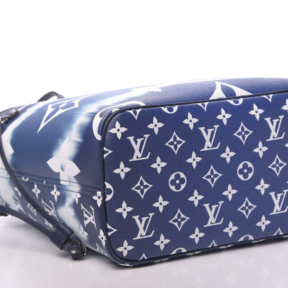 Louis Vuitton Monogram Escale Neverfull MM Blue 10 of 11