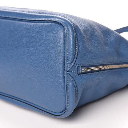 Alexander McQueen Pebbled Calfskin Skull Padlock Tote Blue 16 of 16