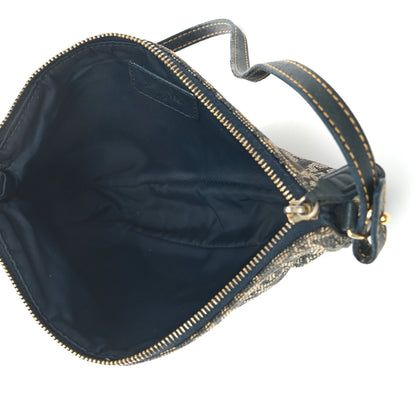 Christian Dior Monogram Mini Saddle Pochette Navy 4 of 6