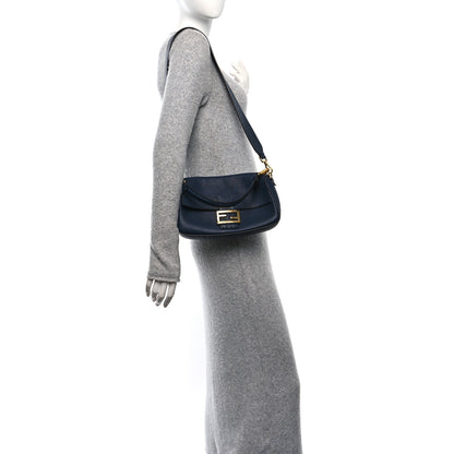 Fendi Cuoio Romano Selleria Baguette Indaco 2 of 14