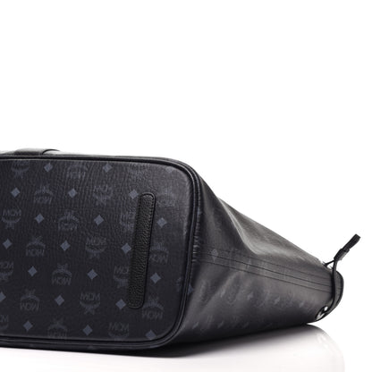 MCM Visetos Large Liz Reversible Shopper Tote Black 15 of 16