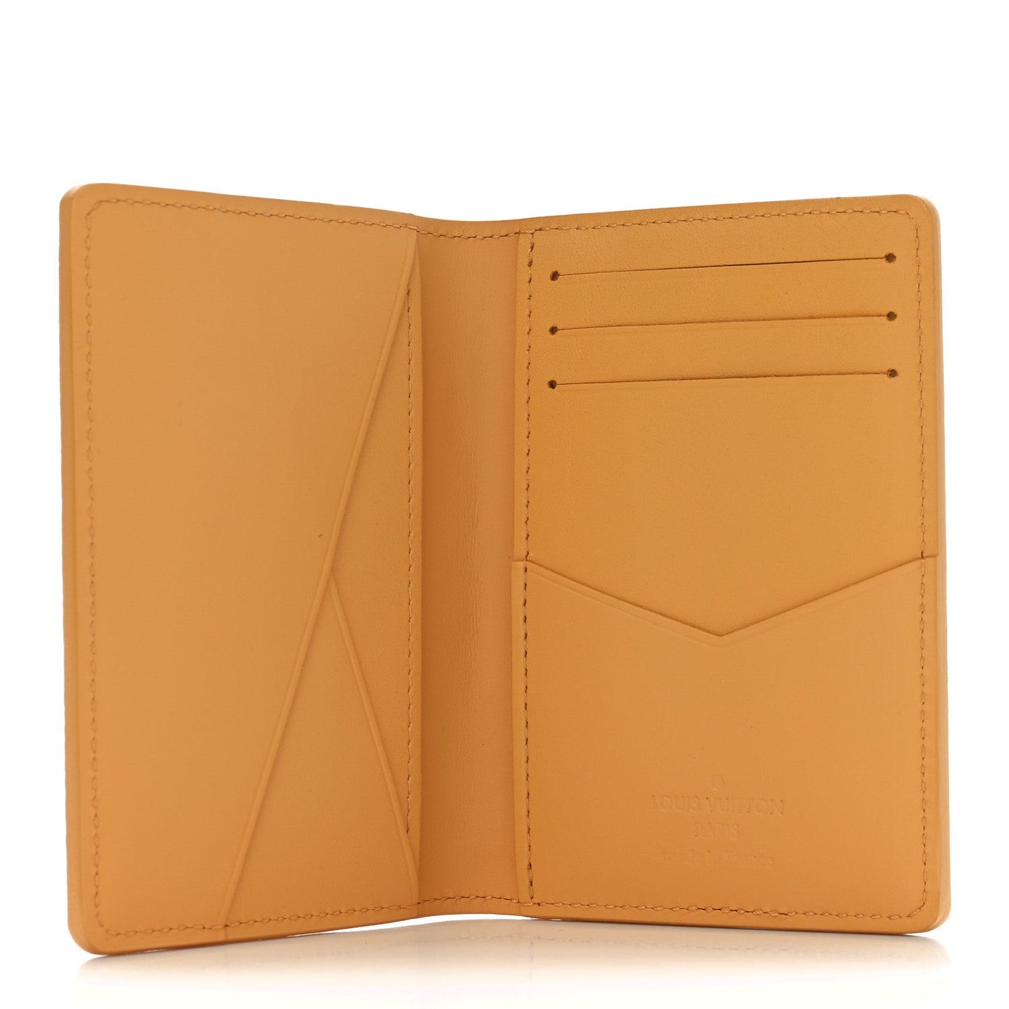 Grained Calfskin Aerogram Pocket Organizer Safran