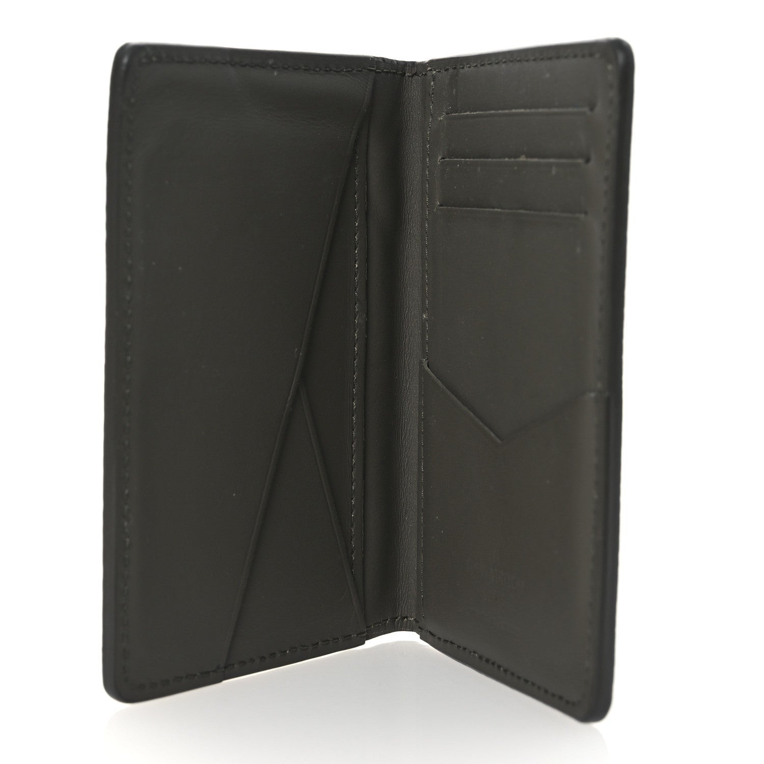 Louis Vuitton Grained Calfskin Aerogram Pocket Organizer Khaki 5 of 7