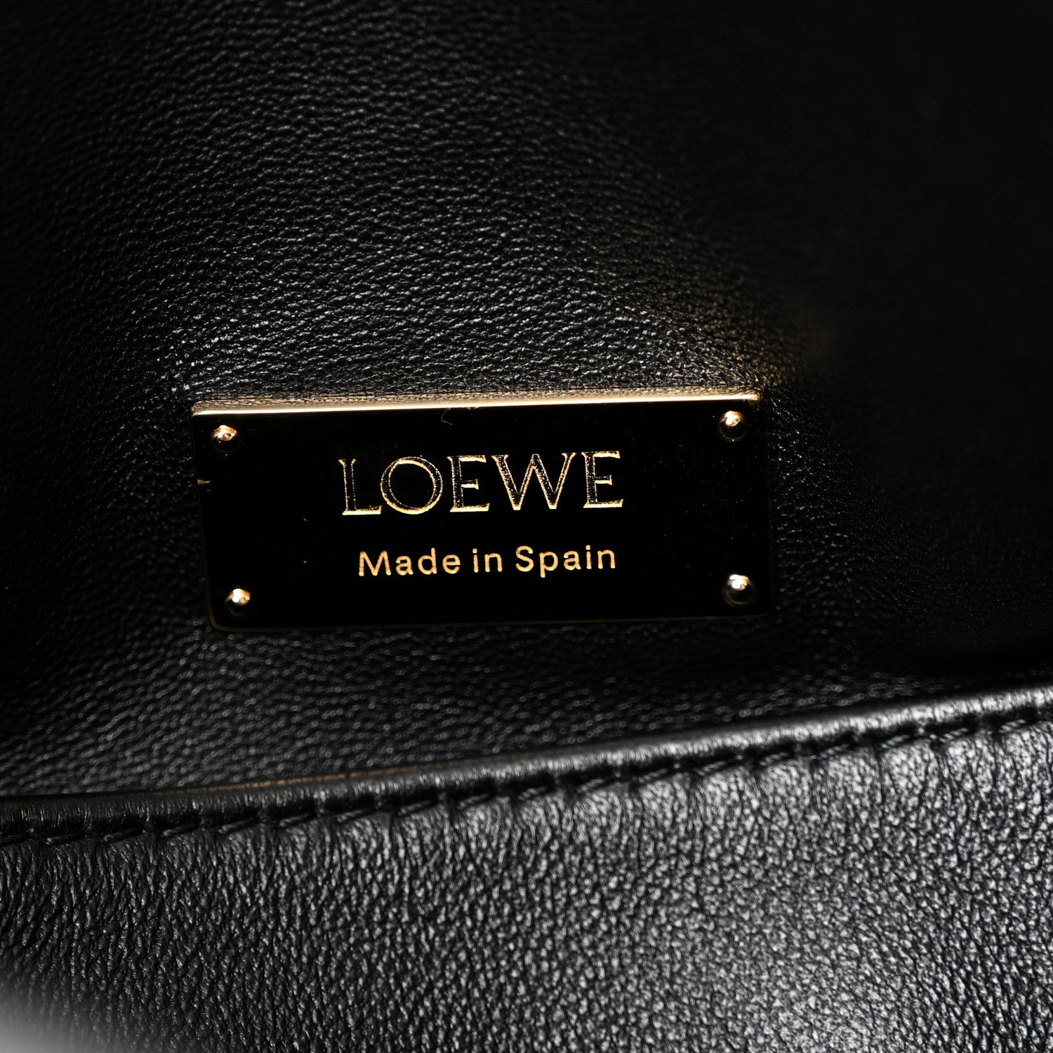 Loewe Nappa Lambskin Small Featherlight Puzzle Bag Black 6 of 10