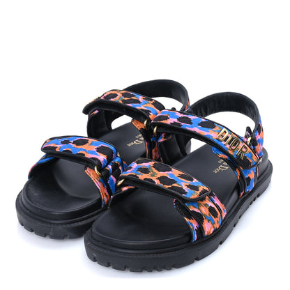 Christian Dior Technical Fabric Mizza Print Dioract Sandals 38  Multicolor 2 of 7