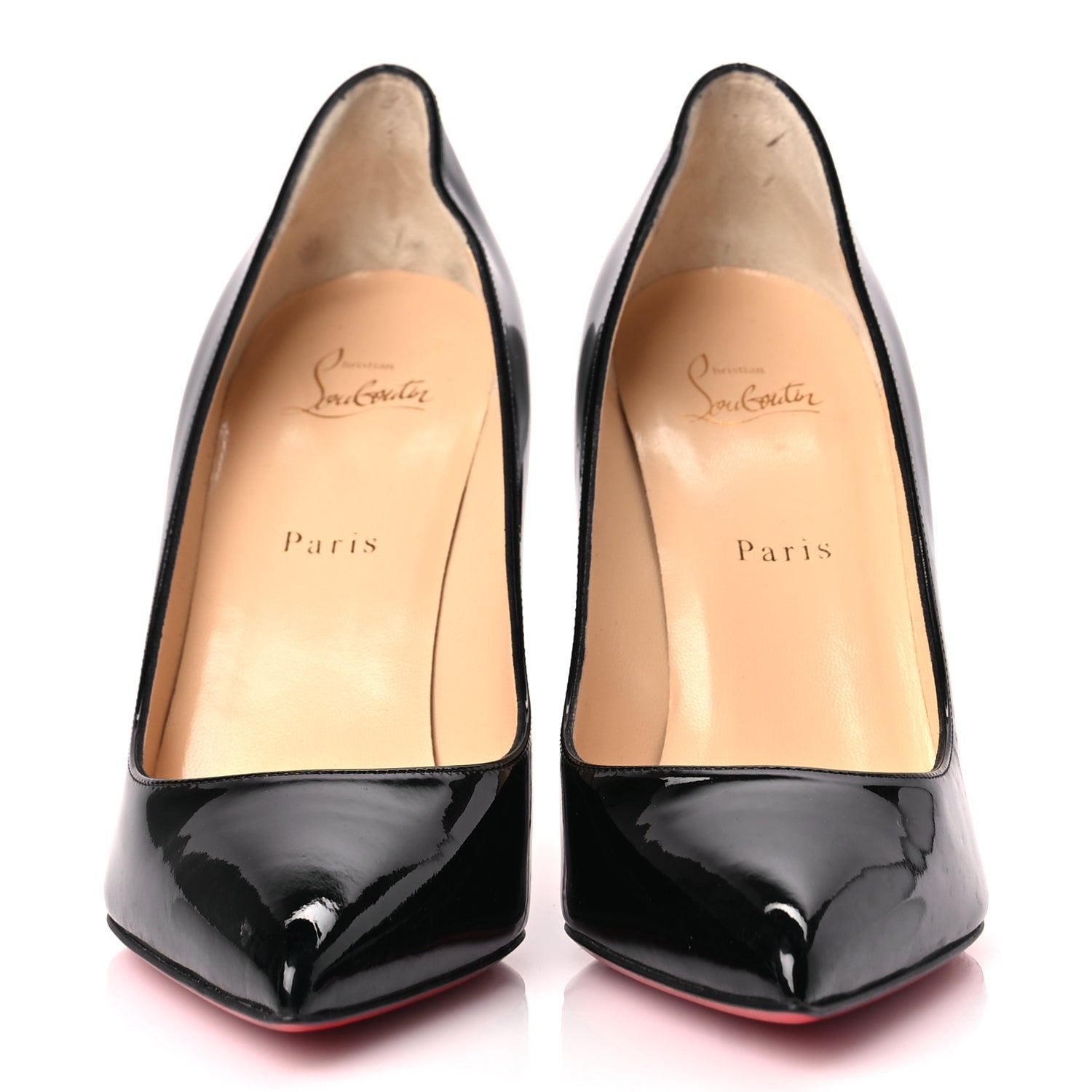 FASHIONPHILE Christian Louboutin Patent Pigalle 100 Pumps 40.5 Black 2 of 9