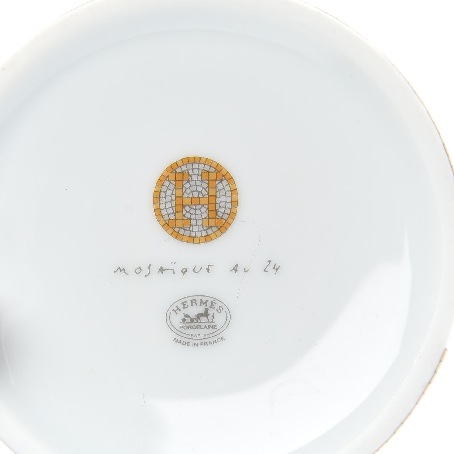 Hermes Porcelain Mosaique au 24 Mug Gold 4 of 5