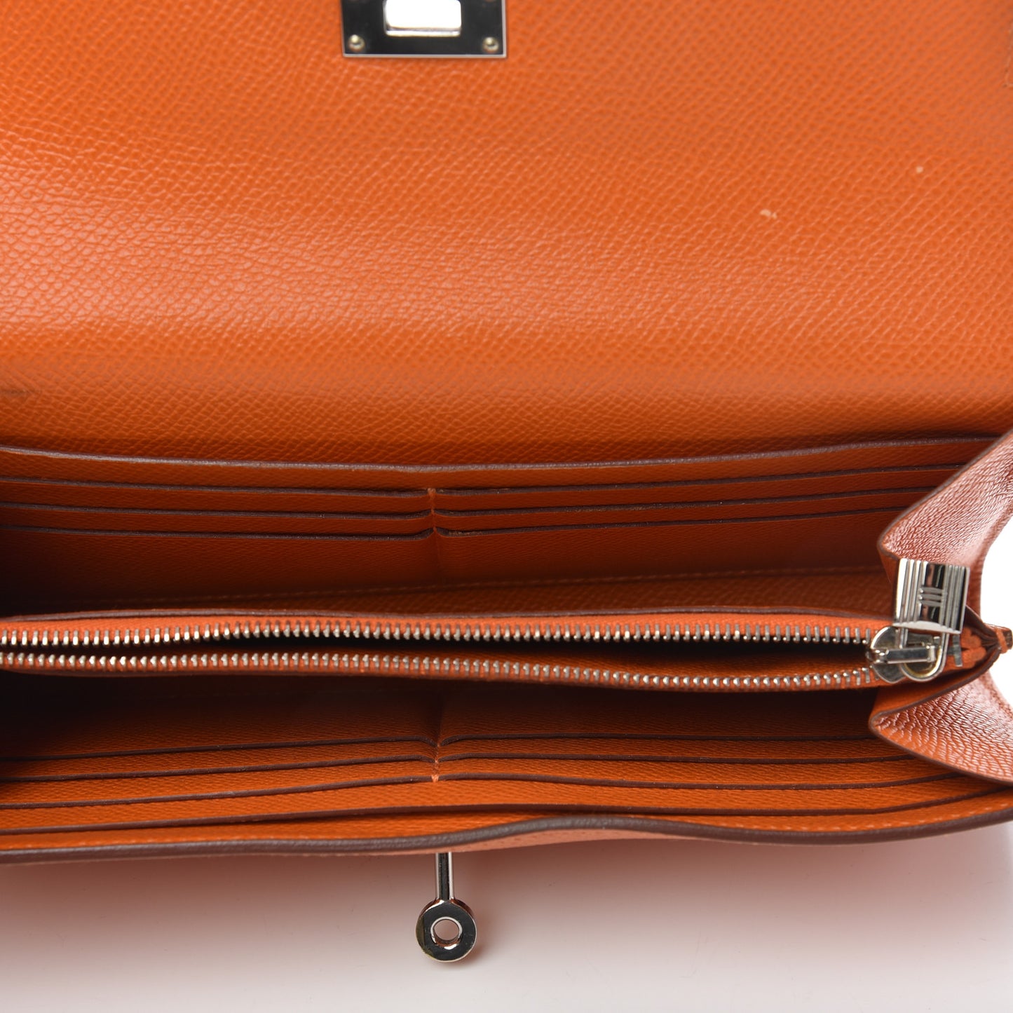 Epsom Kelly Longue Wallet Orange