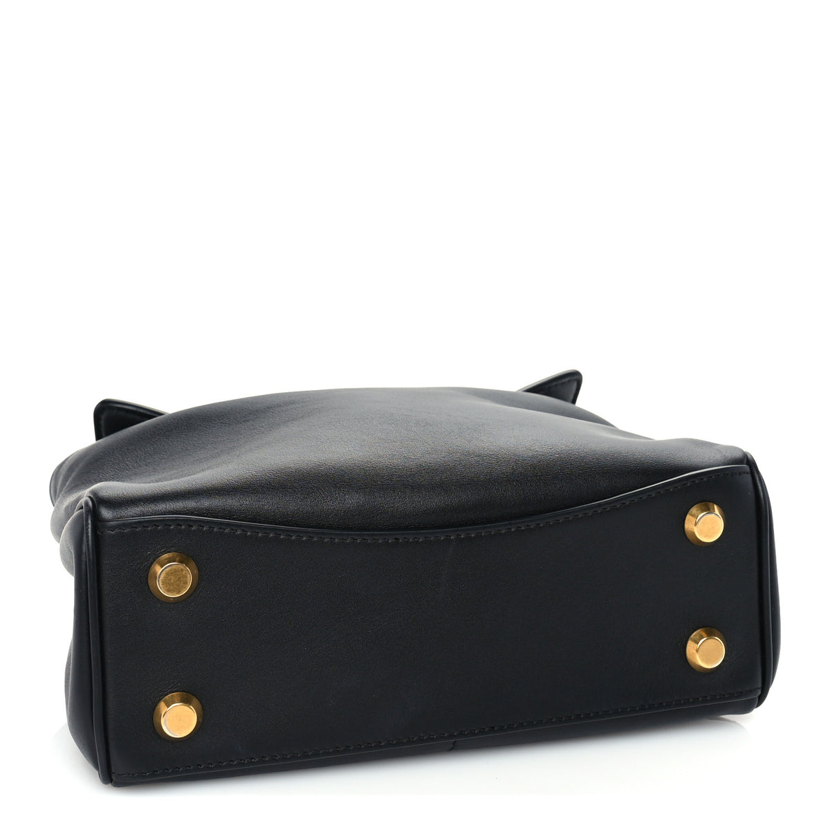 Balenciaga Natural Smooth Calfskin Mini Rodeo Top Handle Handbag Black 3 of 8