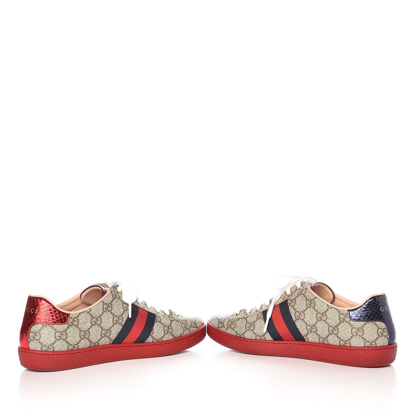 GG Supreme Monogram Ayers Web Ace Sneakers 38