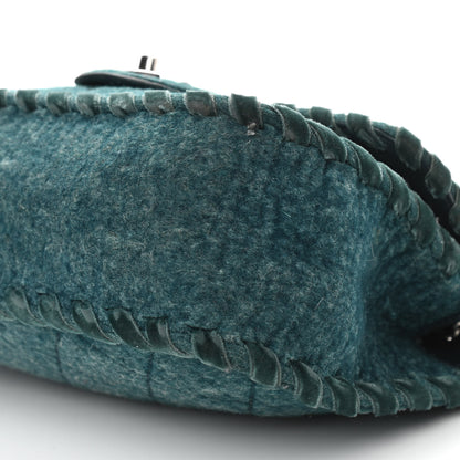 Chanel Fancy Felt Flap Teal 10 of 12