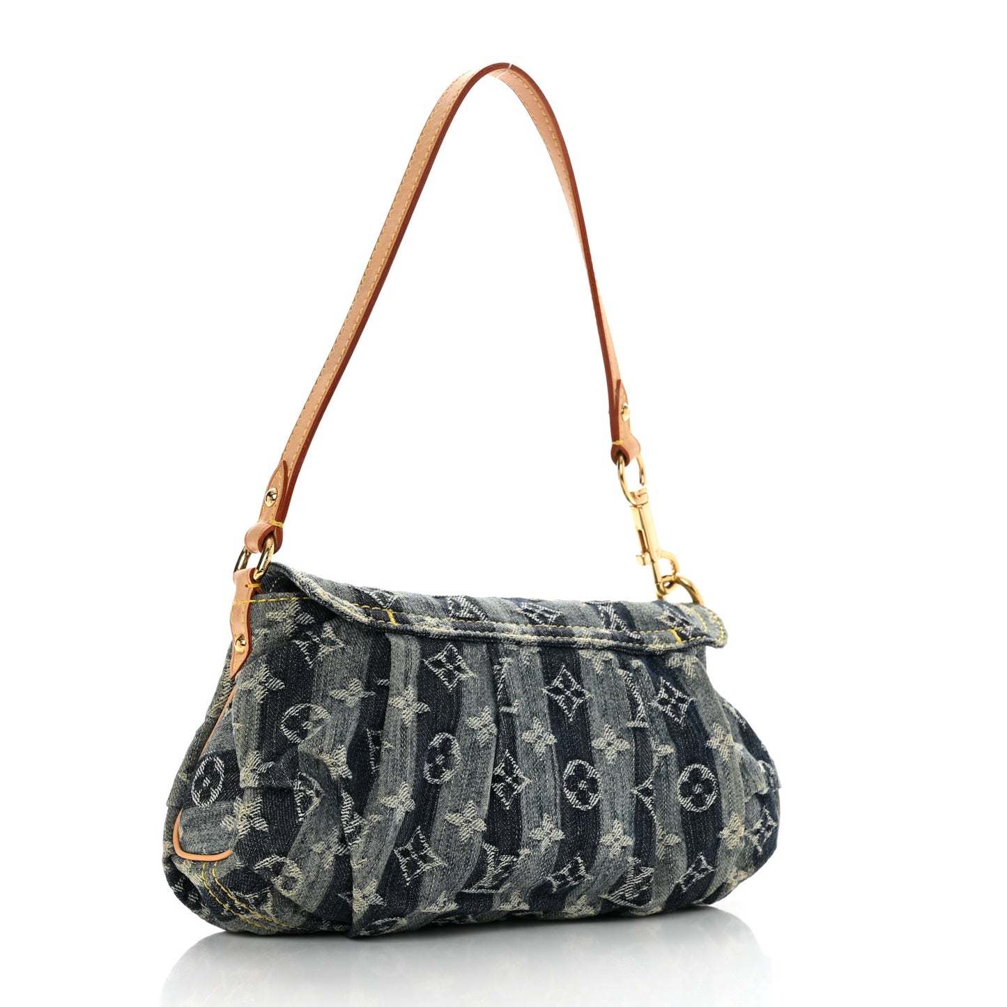 Denim Raye Mini Pleaty Blue