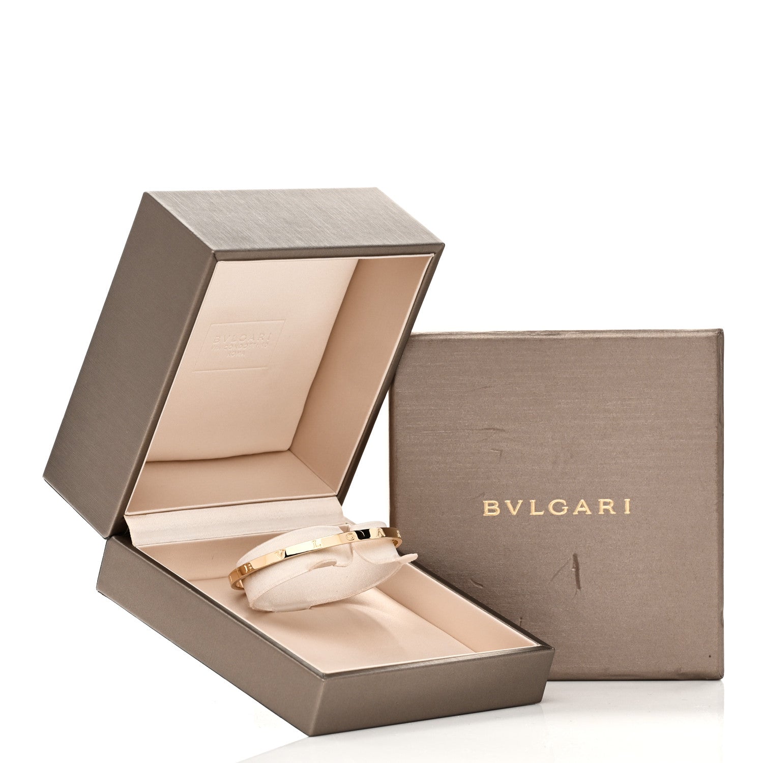 Bulgari 18K Yellow Gold B.Zero1 Cuff Bracelet M 4 of 4