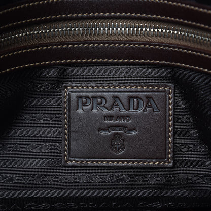 Prada Jacquard Logo Bauletto Corda Moro 7 of 18