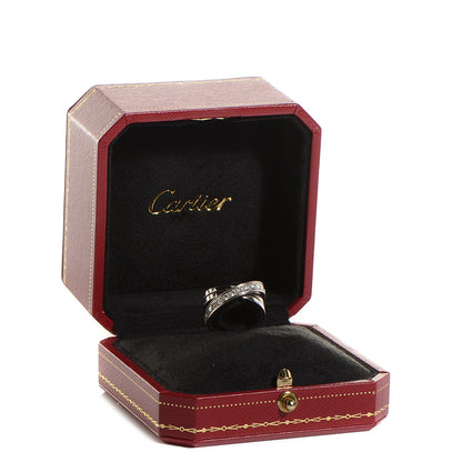Cartier 18K White Gold Diamond 9mm Paris Nouvelle Vague Ring 48 4.5 7 of 7