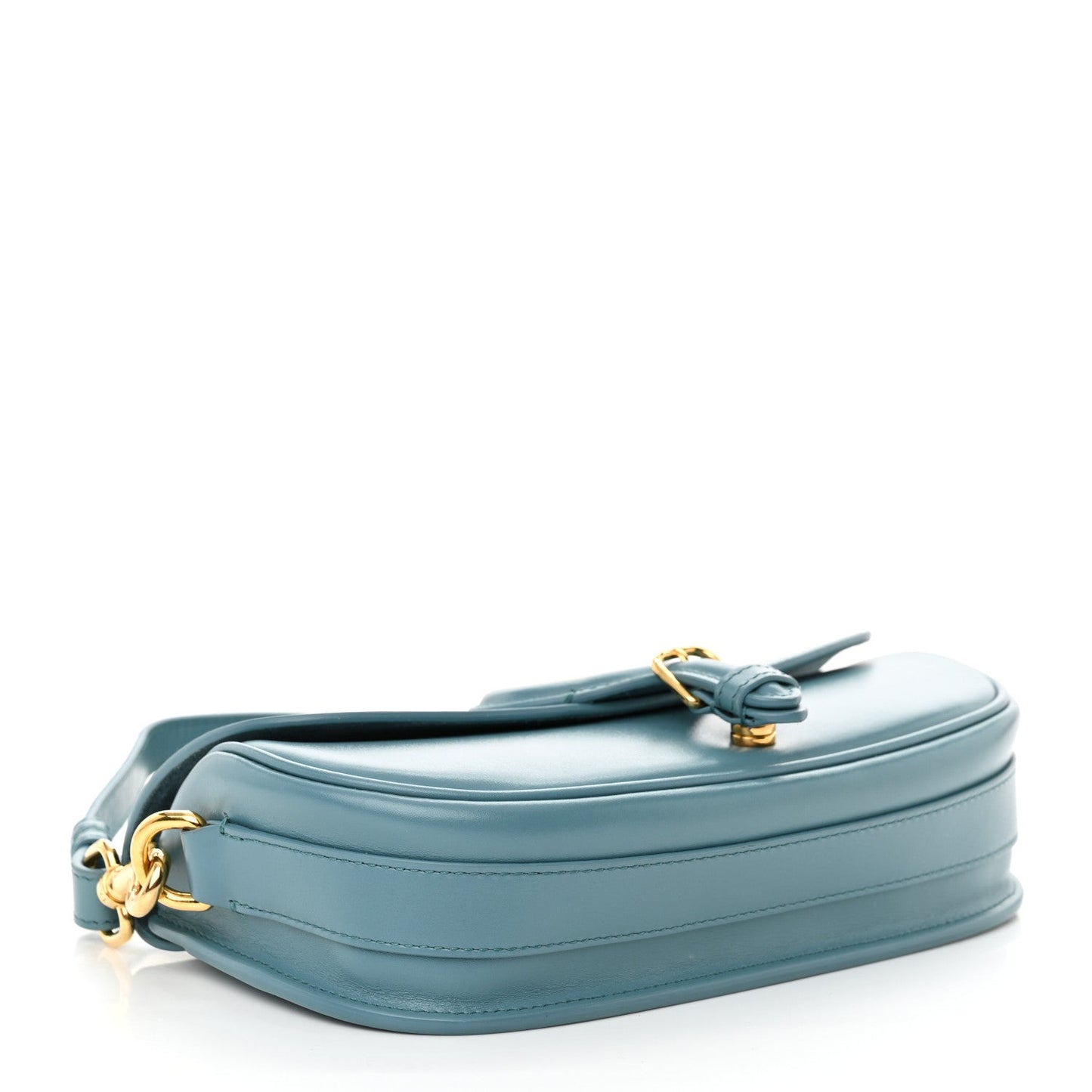 Box Calfskin East West Bobby Bag Blue