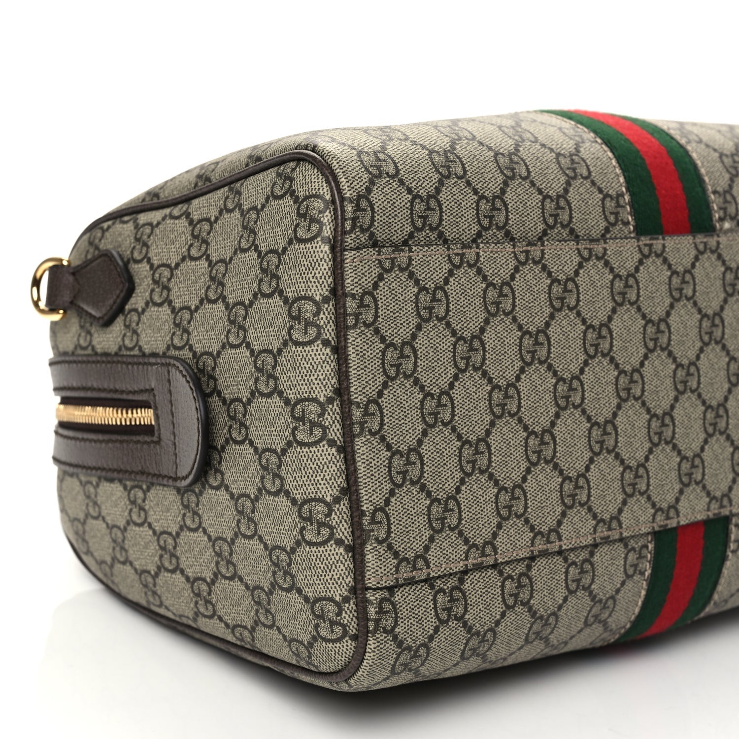 Gucci GG Supreme Monogram Web Large Ophidia Boston Bag Beige Ebony 9 of 9