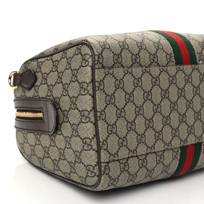Gucci GG Supreme Monogram Web Large Ophidia Boston Bag Beige Ebony 9 of 9