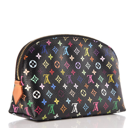 Louis Vuitton Monogram Multicolor Cosmetic Pouch Black Grenade 3 of 6