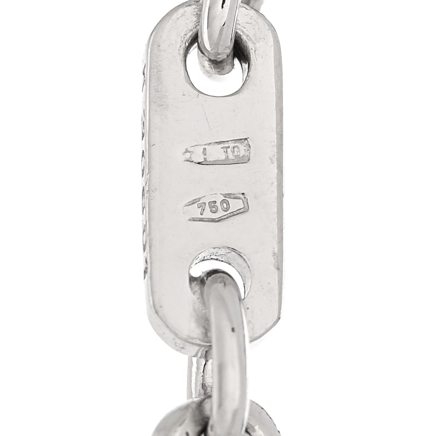 Cartier 18K White Gold 3.5mm Fidelity Link Bracelet 4 of 4