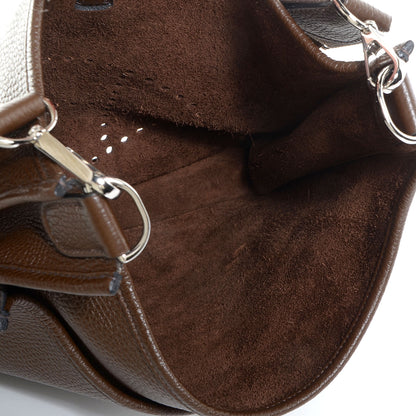 Hermes Taurillon Clemence Evelyne III PM Chocolate 5 of 15