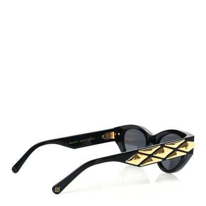 Louis Vuitton Acetate LV Malletage Cat Eye Sunglasses Z1986 Black 4 of 7