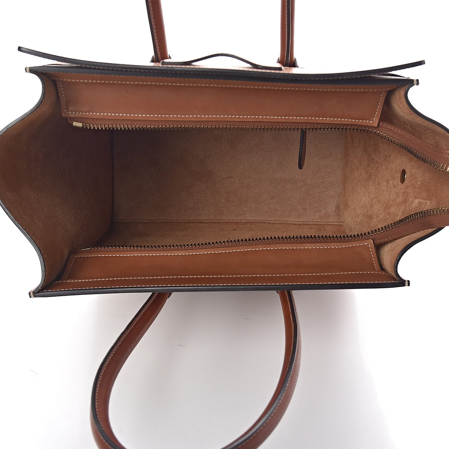 Natural Calfskin Micro Luggage Tan